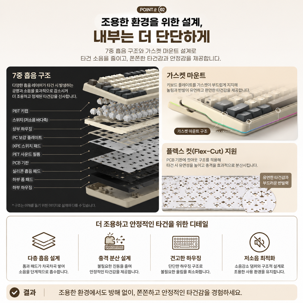 AULA F87Pro V2 저소음 바다축, 타건감 좋은 8K 기계식 키보드