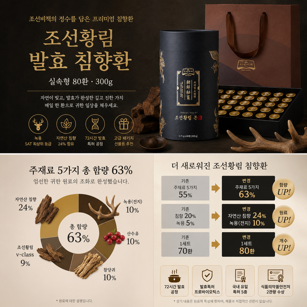 조선황림 발효 침향환 80환