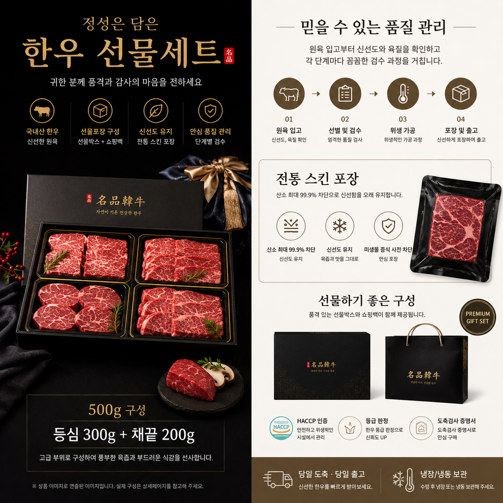 추석선물 한우세트, 한우 소고기