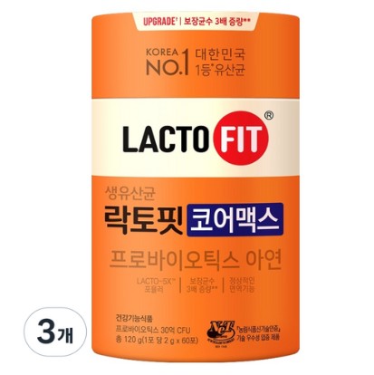 온 가족이 함께 챙기는 유산균, 업그레이드된 락토핏 코어맥스