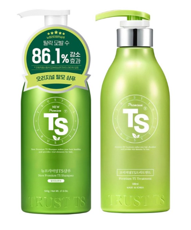 TS 샴푸 세트 뉴 프리미엄 넉넉한 용량의 헤어 케어 구성